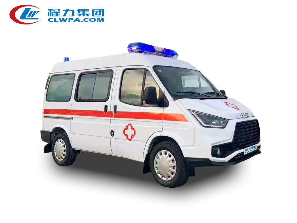 国六江铃特顺短轴转运型救护车